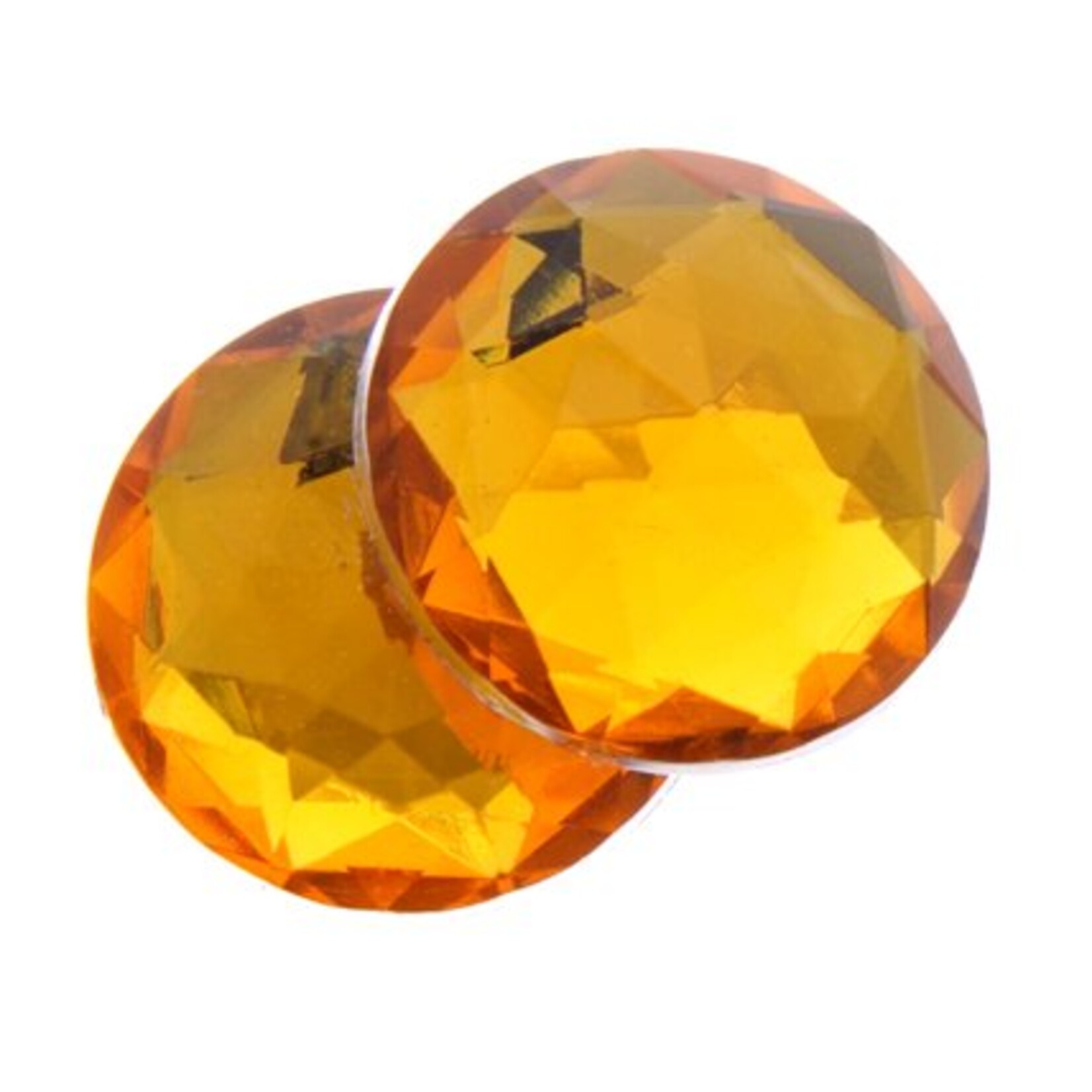 Acrylic Facetted Rhinestone Round  (100 Pcs)