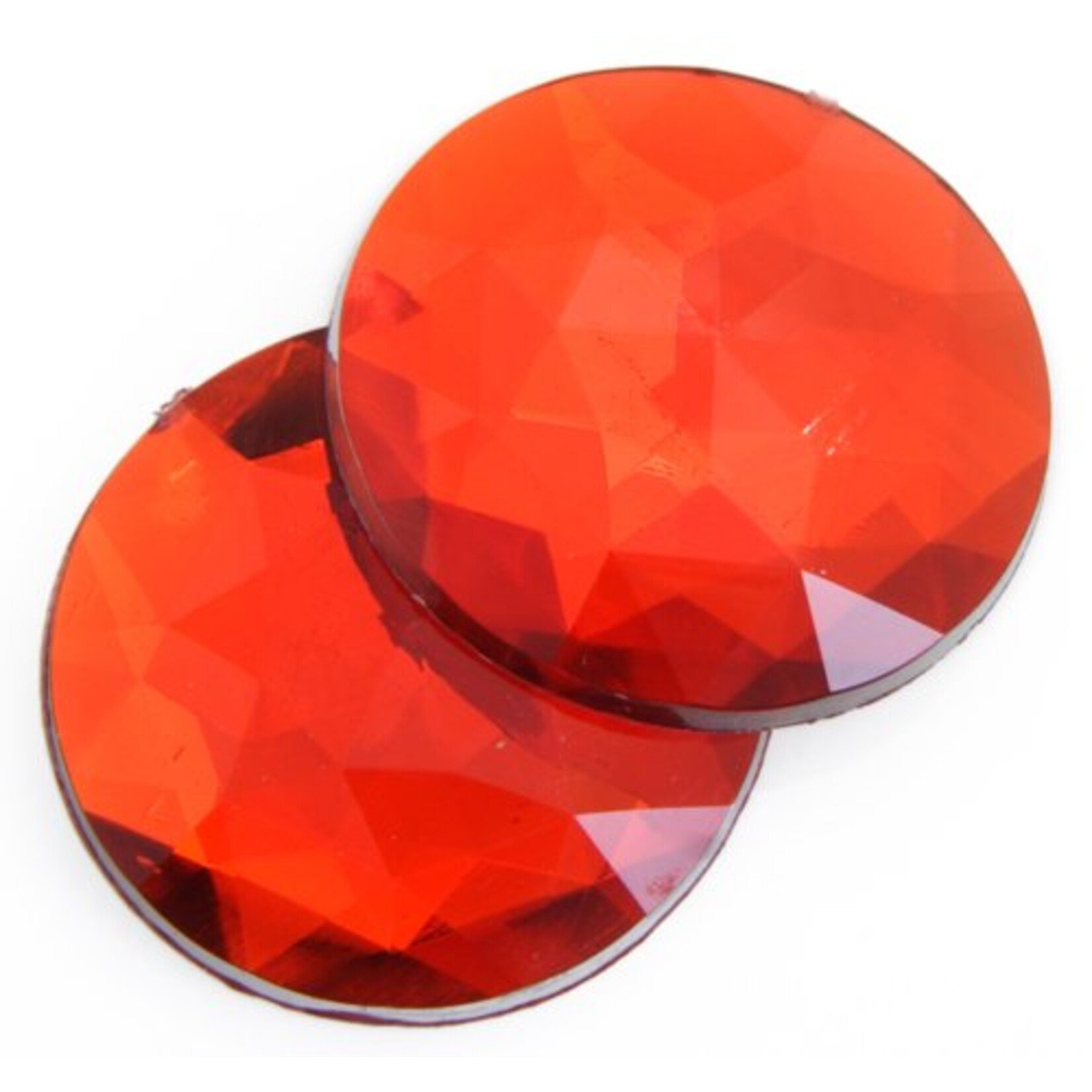 Acrylic Facetted Rhinestone Round  (100 Pcs)