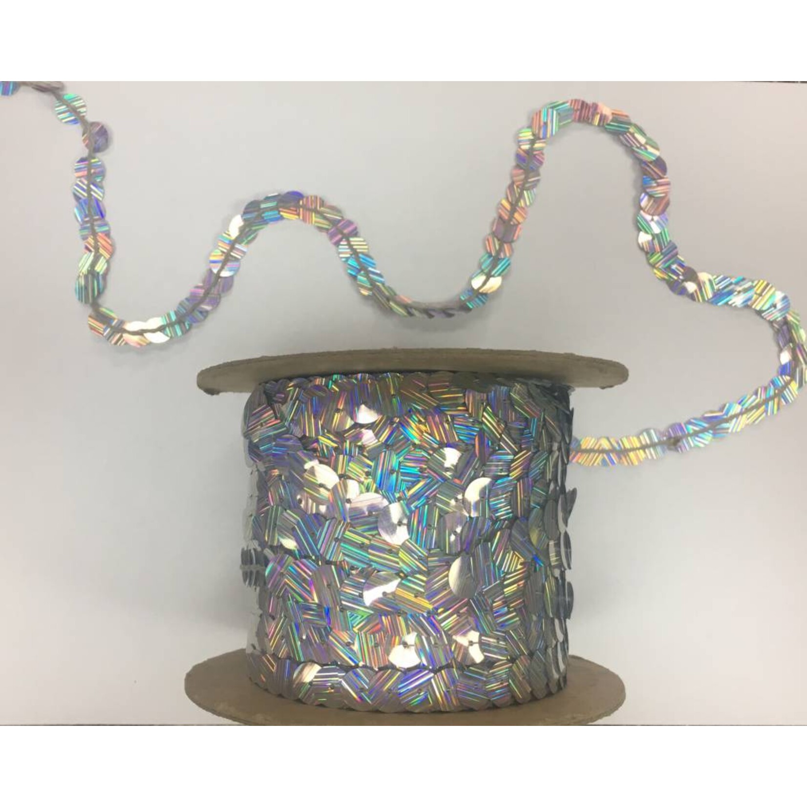 Sequin On String 10Mm Lazer Assorted (Roll)