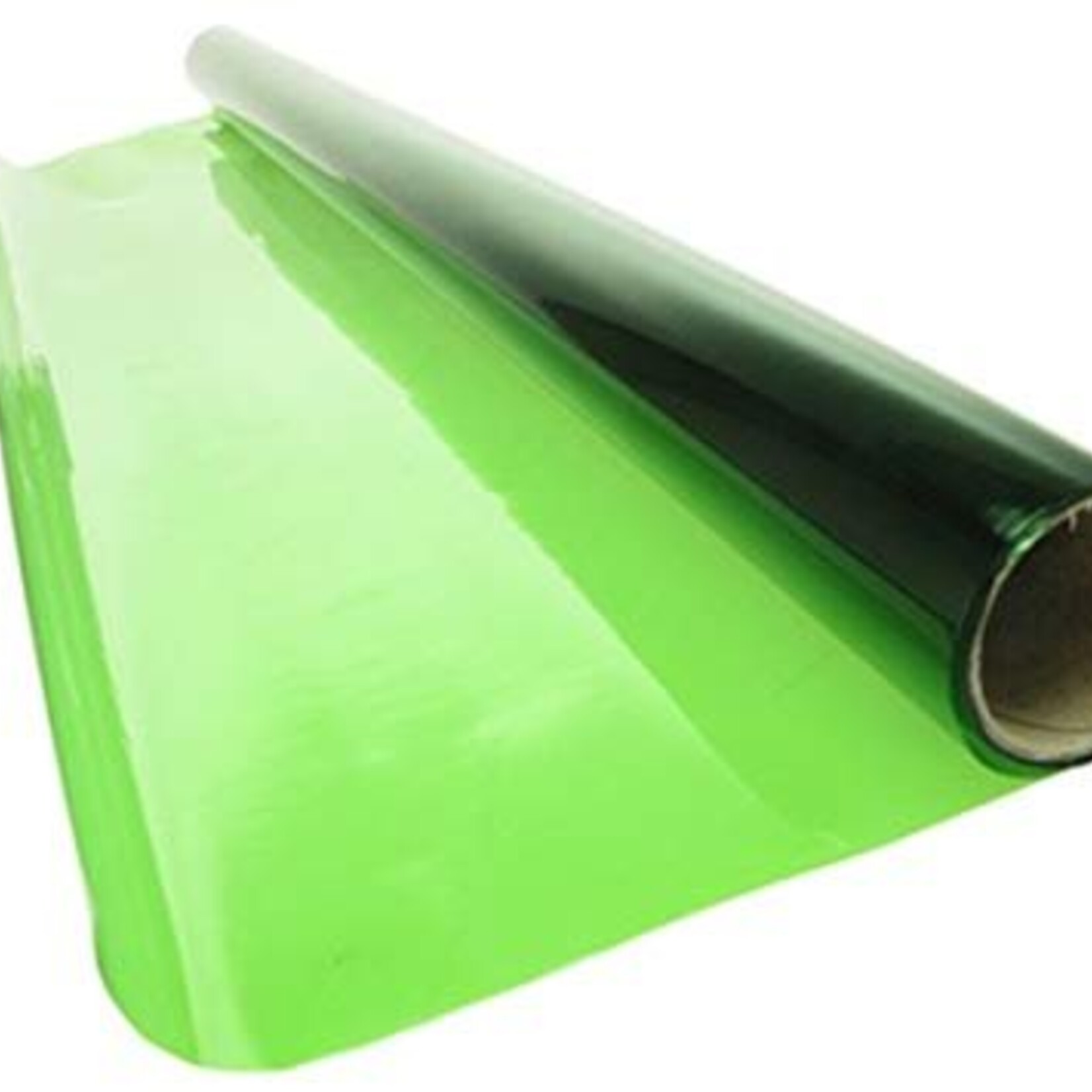 Transparent Basket Wrap (Cellophane) Green