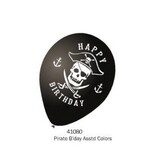 2 Sides Party Balloons Pirate - 10Ct