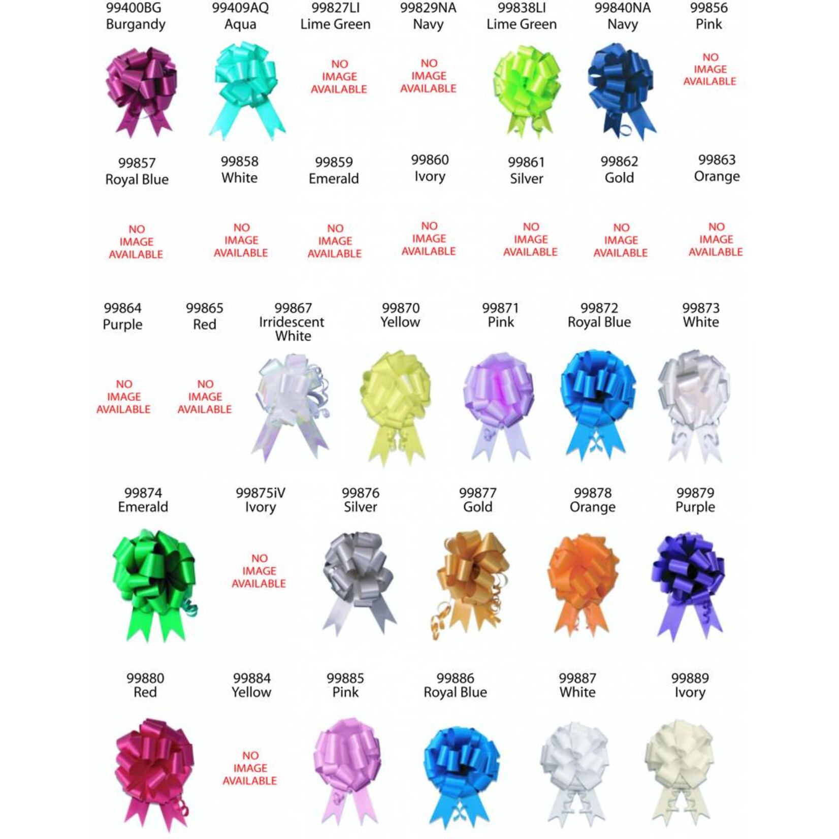 Instant Pull Bow 5 Inch Plain