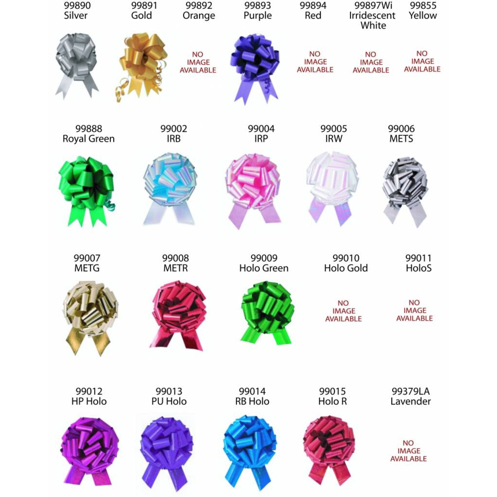 Instant Pull Bow 5 Inch Plain