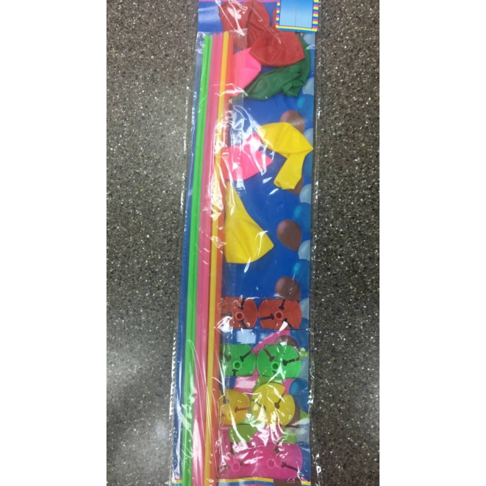 8Ct Balloons On 18" Sticks Asstd Colors