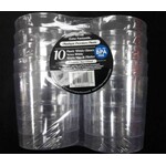 PLASTIC WHISKY GLASS, CLEAR 330ML 10CT