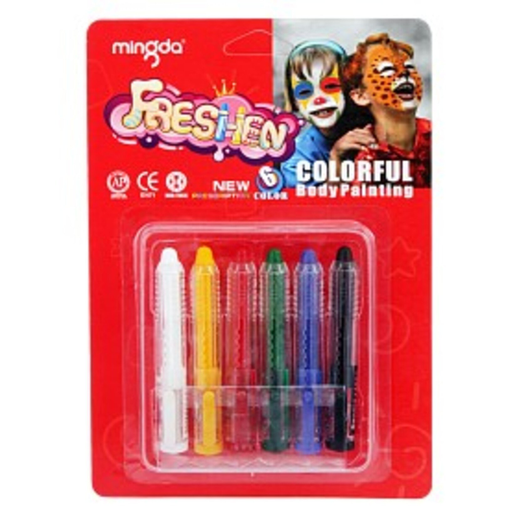 Colorful Body Painting Assorted 6Pcs