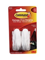 Command Hooks White Small 1Lb