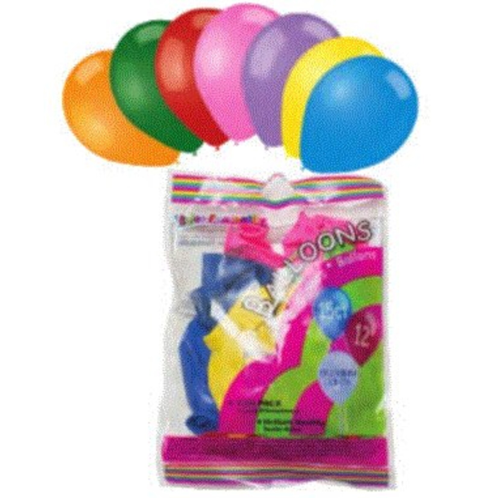 Helium Quality Balloons Premium (15 Pcs) Assorted Colours 12 Inch Round