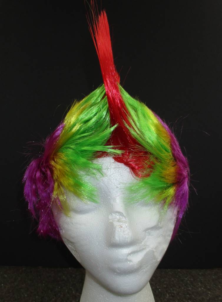 Mohawk Wig Red Lime Yellow Purple Samaroo s Limited