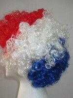 Afro Wig - Red/White/Blue