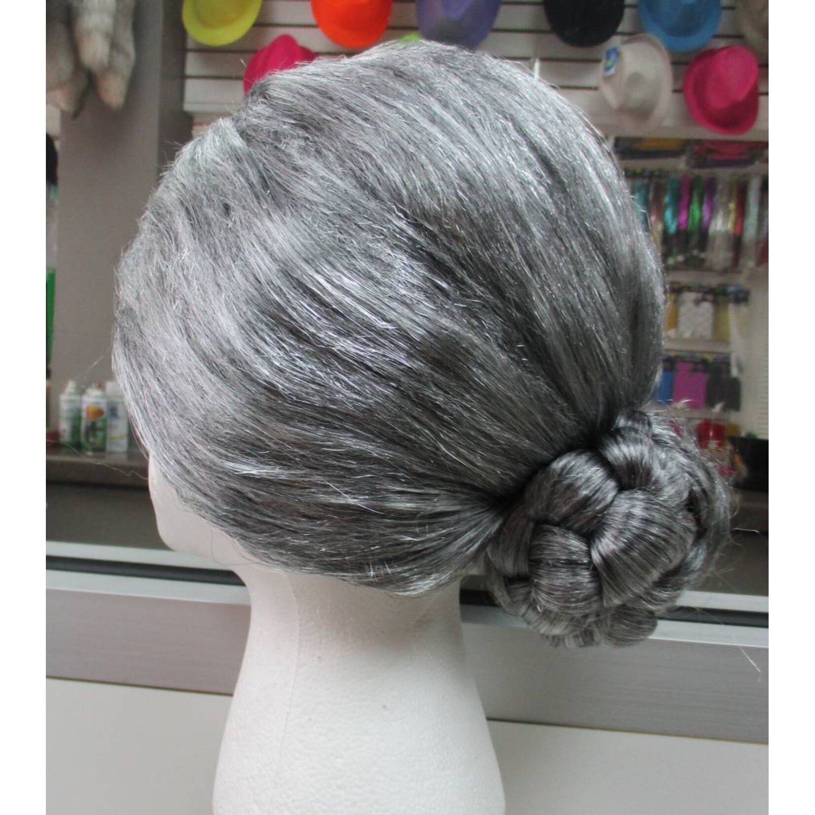 Old Lady Wig - Grey
