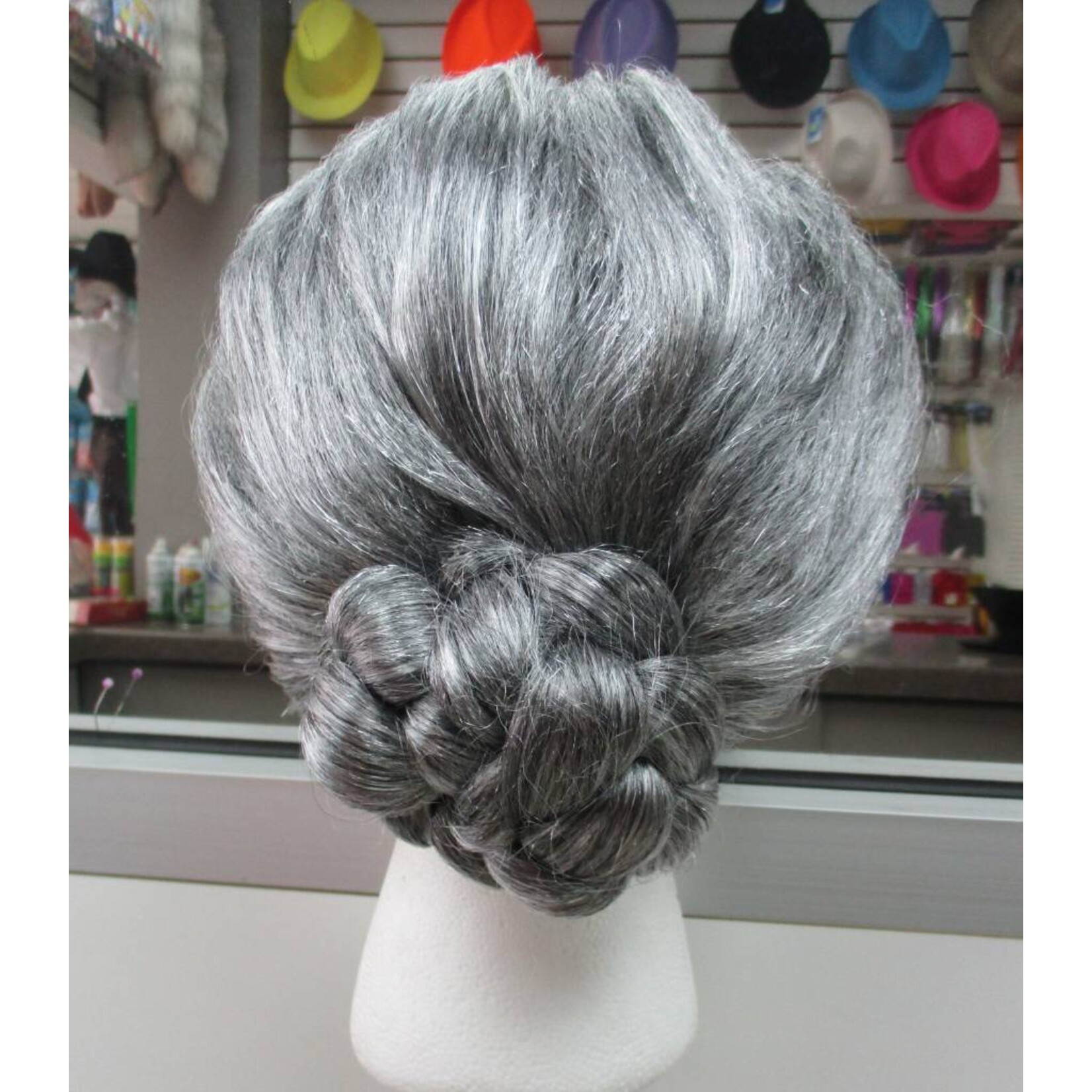Old Lady Wig - Grey