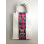 10ct Solid Color Favor Bag White