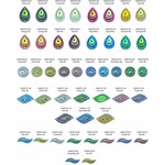 Resin Sew-On Peacock Stone