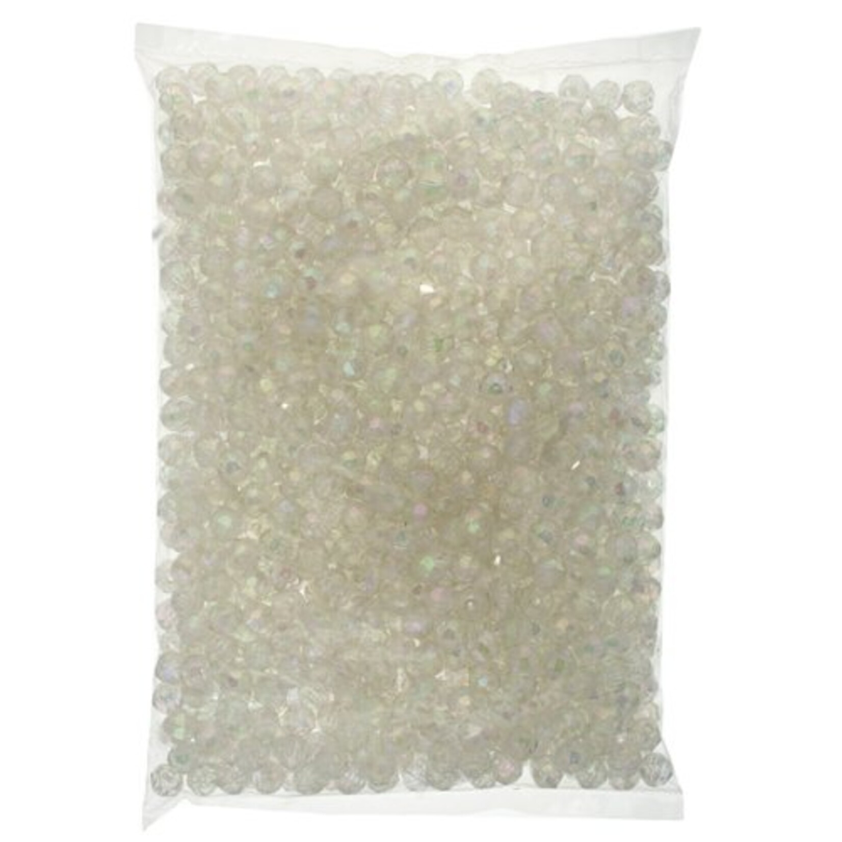 Faceted Bead 8mm Transparent (1000 pcs) - Crystal AB