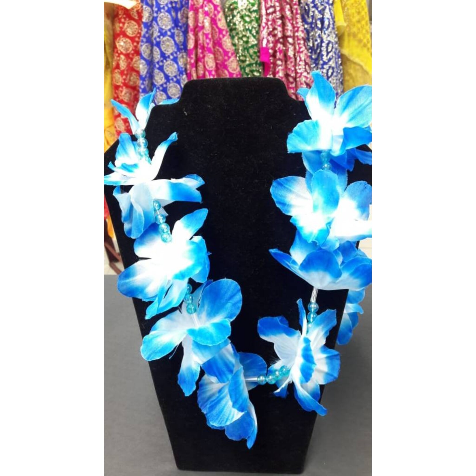 Luau Flower Lei - Assorted Two Colour With Beads