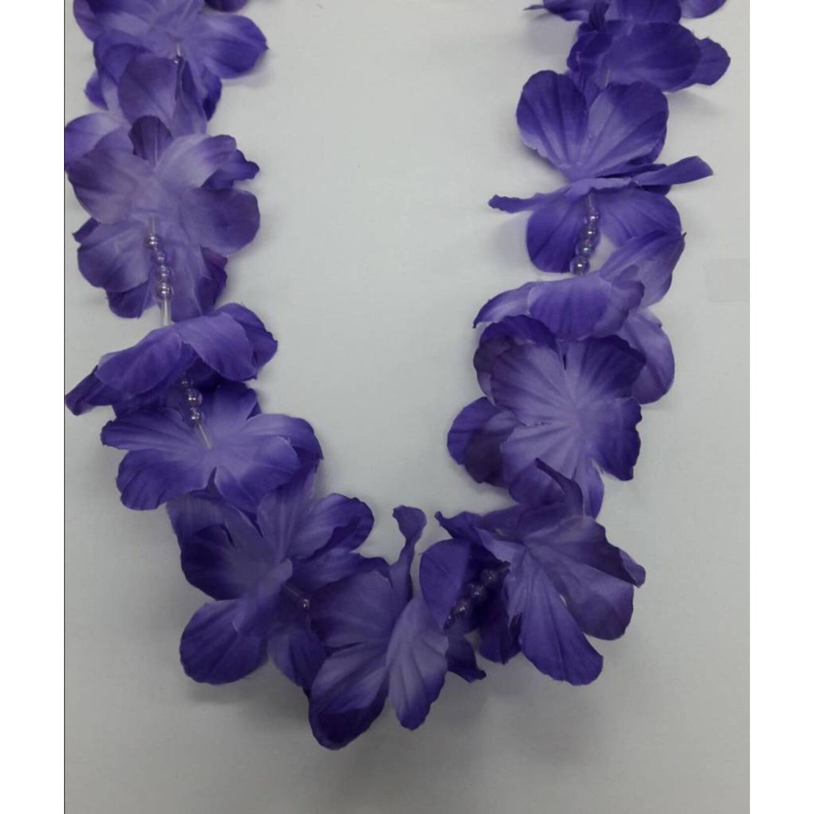 Luau Flower Lei - Assorted Two Colour With Beads