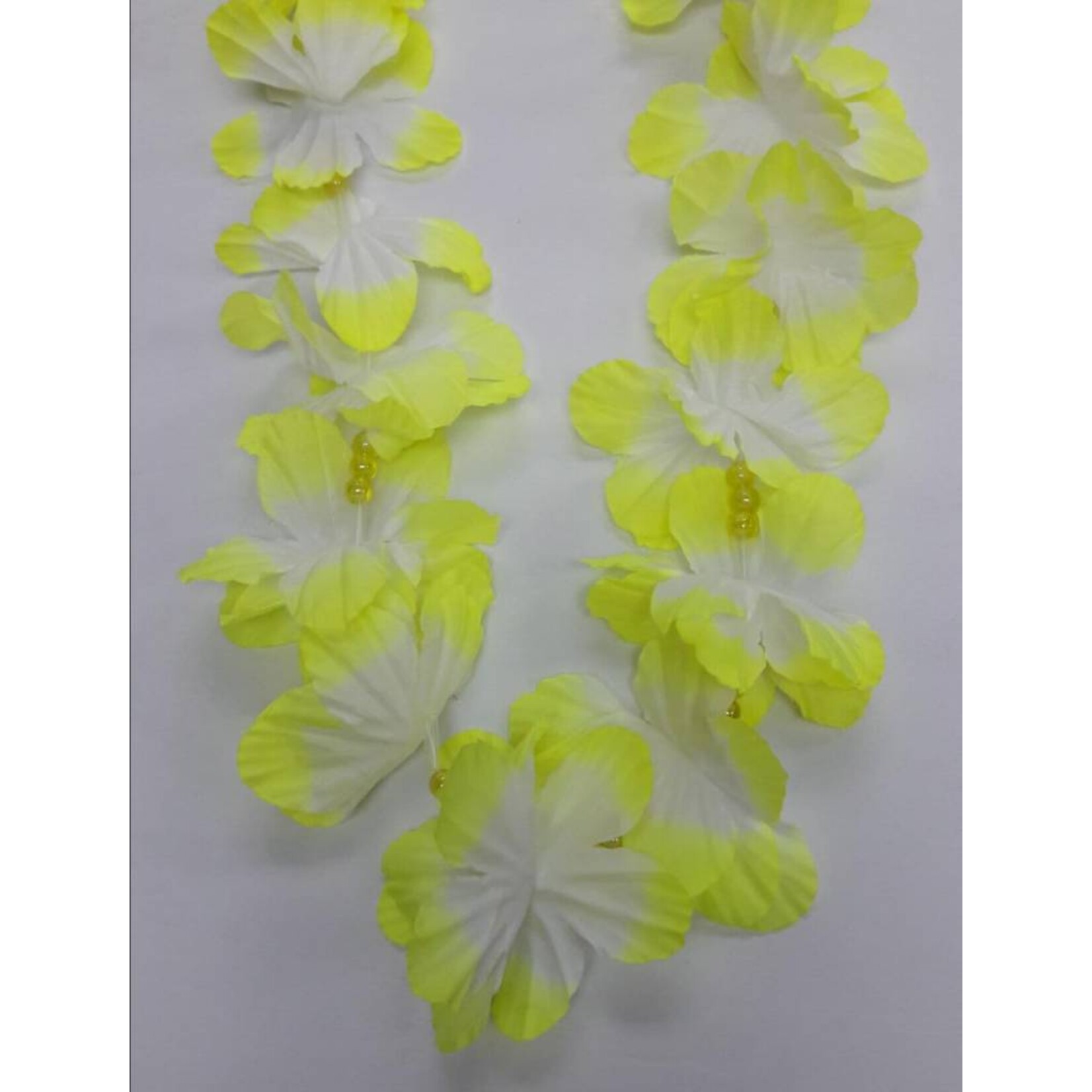 Luau Flower Lei - Assorted Two Colour With Beads