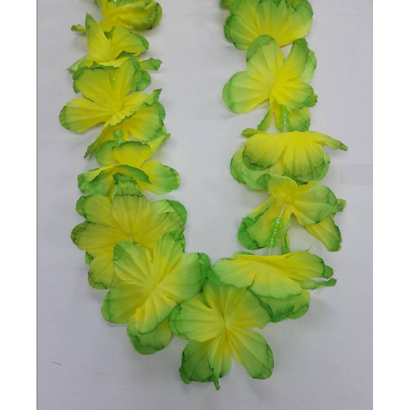 Luau Flower Lei - Assorted Two Colour With Beads