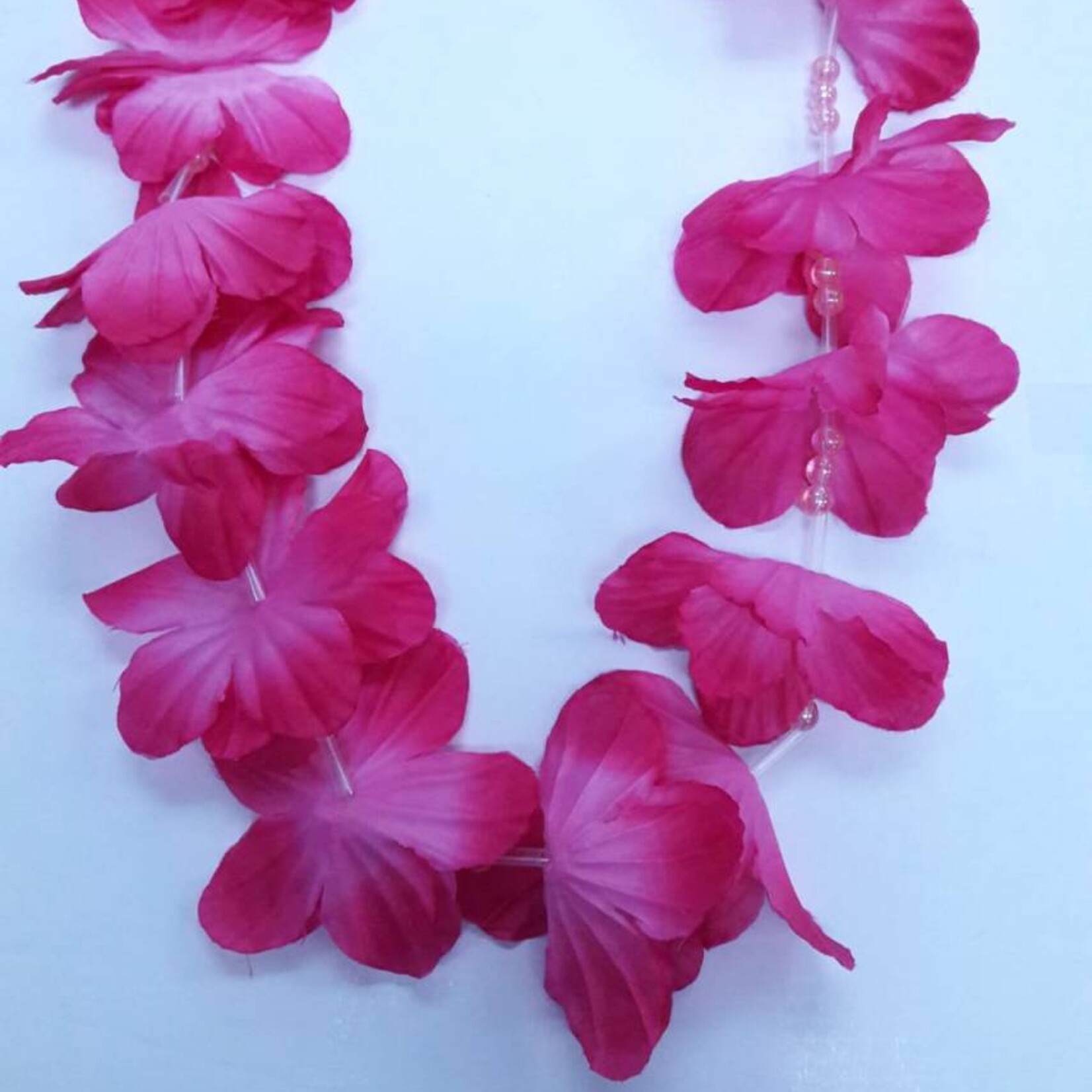 Luau Flower Lei - Assorted Two Colour With Beads