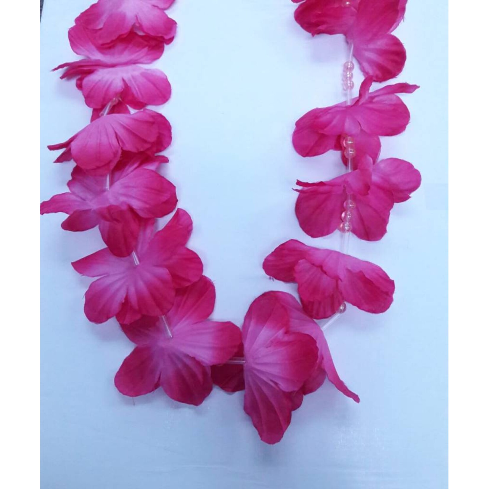 Luau Flower Lei - Assorted Two Colour With Beads