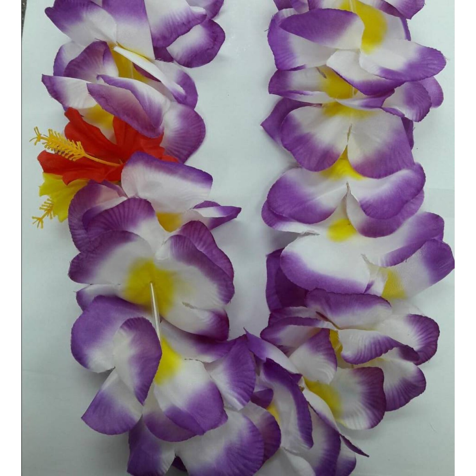 Luau Flower Leis Assorted Large petals with Red and Yellow Flowers