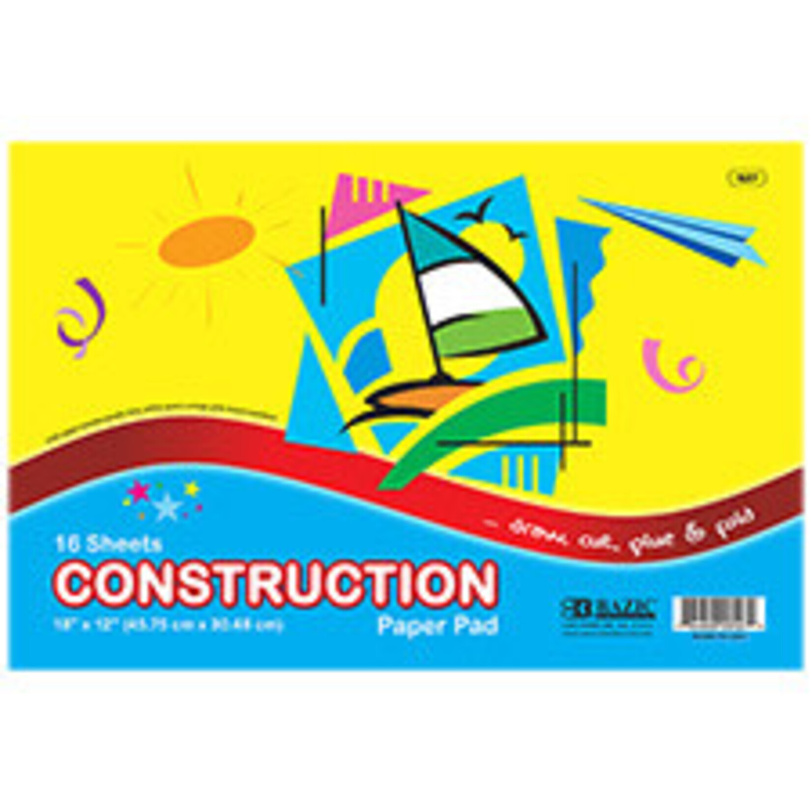 18" X 12" Construction Paper Pad