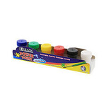 6 Color Washable Poster Paint w/Brush