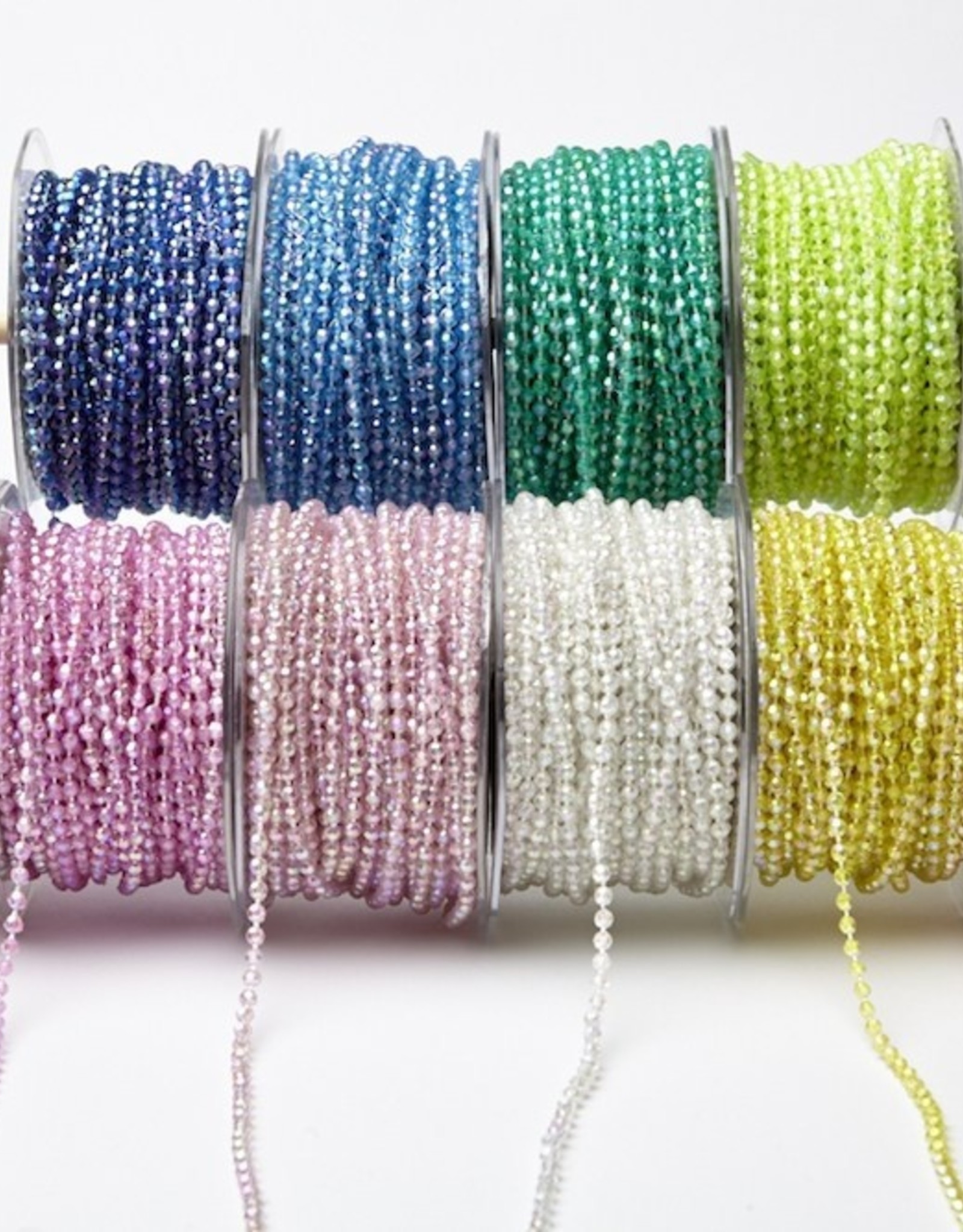 Beads On String (Roll) 8Mm Plain Assorted Colors - Samaroo's Limited