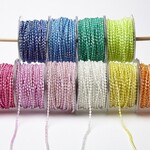 Beads On String (Roll) 6mm Plain Assorted Colors