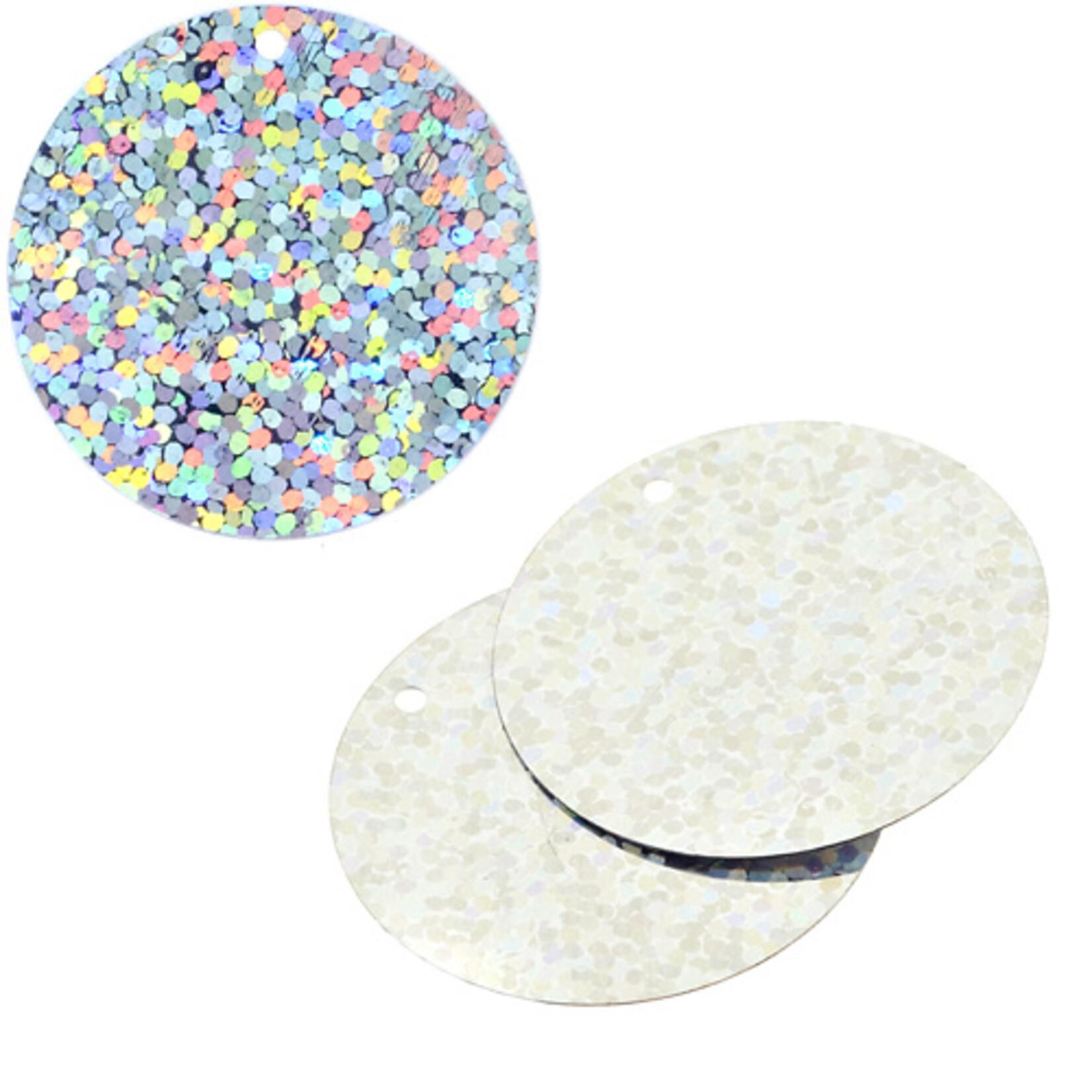 Lazer Hologram Sequin 20mm Round 500 grams
