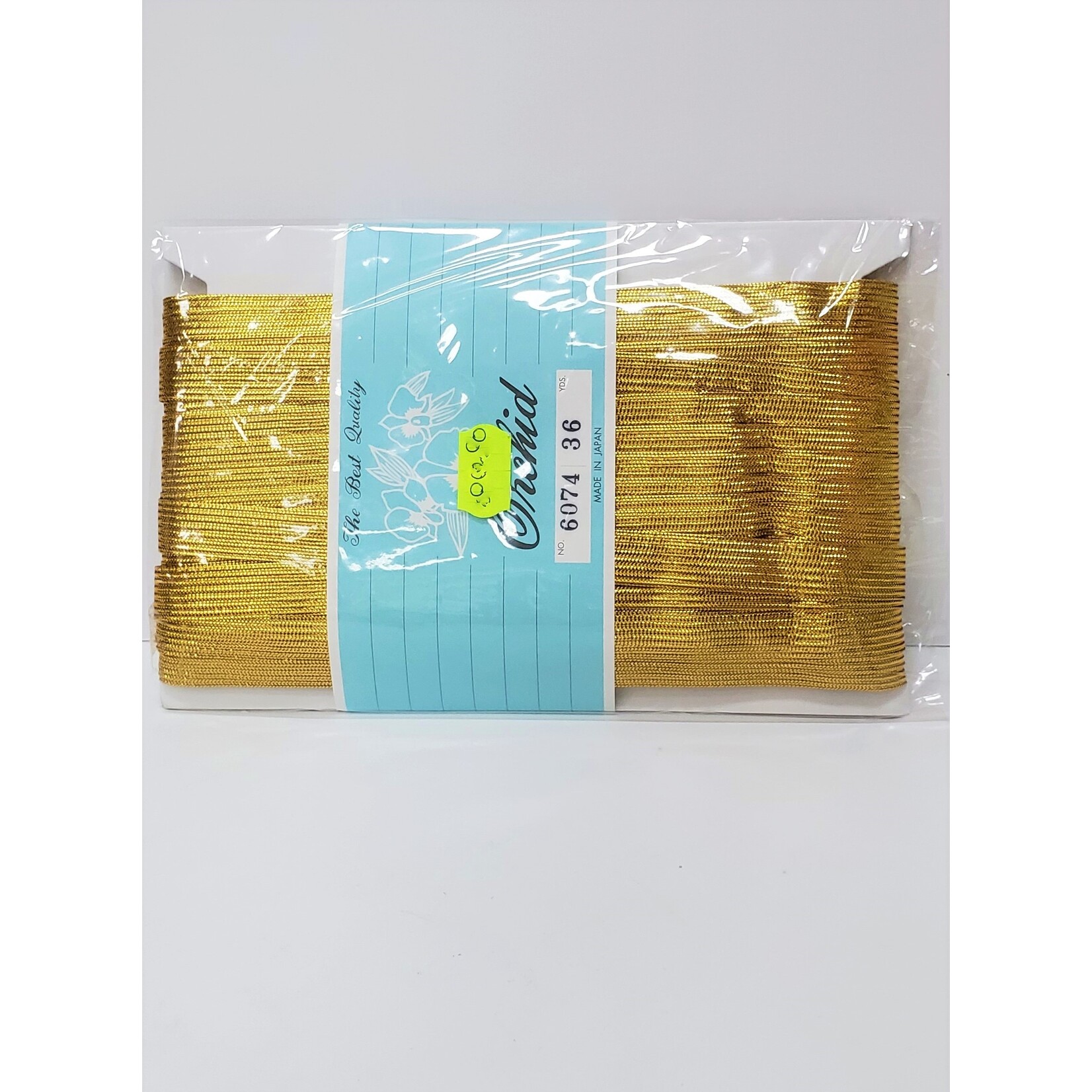 Metallic Cord Yarn Gold 36Yards