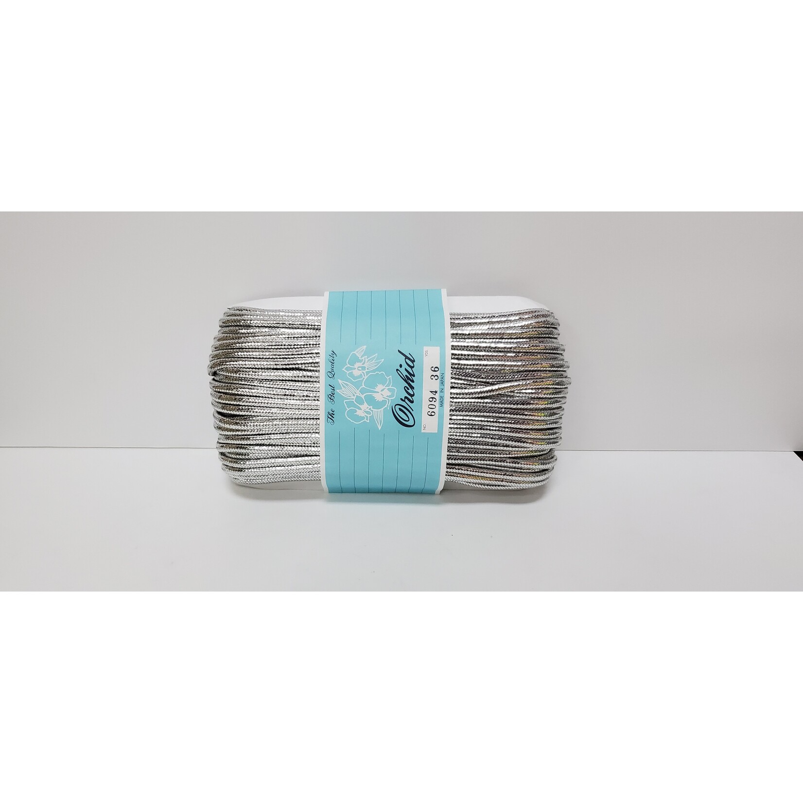 Metallic Cord Yarn Silver 36Yards