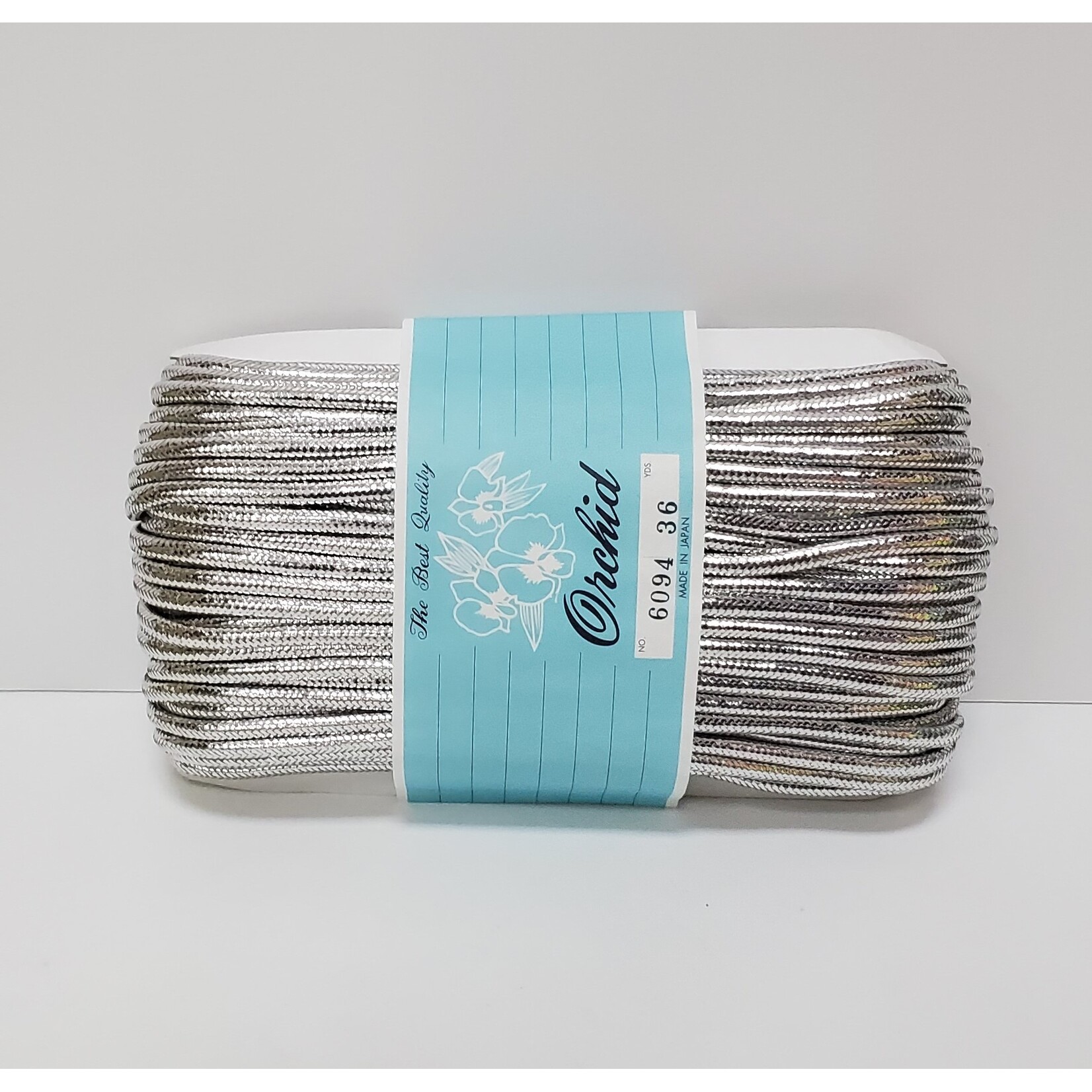 Metallic Cord Yarn Silver 36Yards