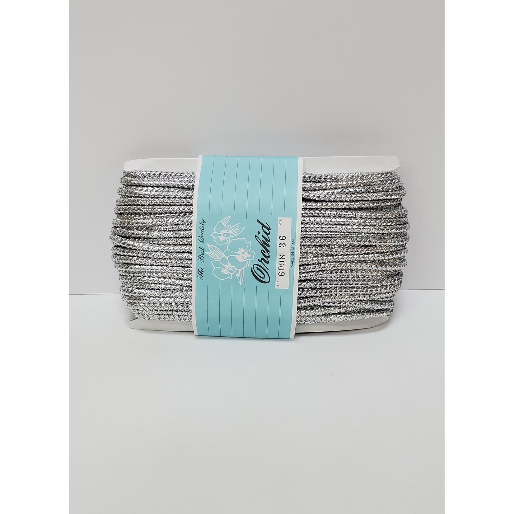 Metallic Yarn Cord Silver 36 Yards