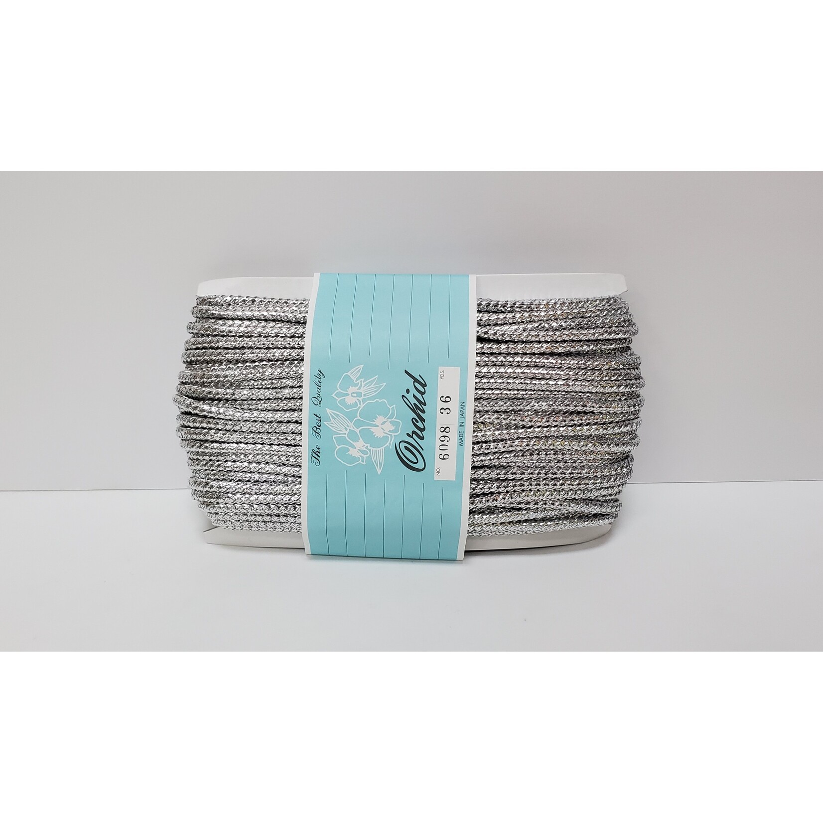 Metallic Yarn Cord Silver 36 Yards