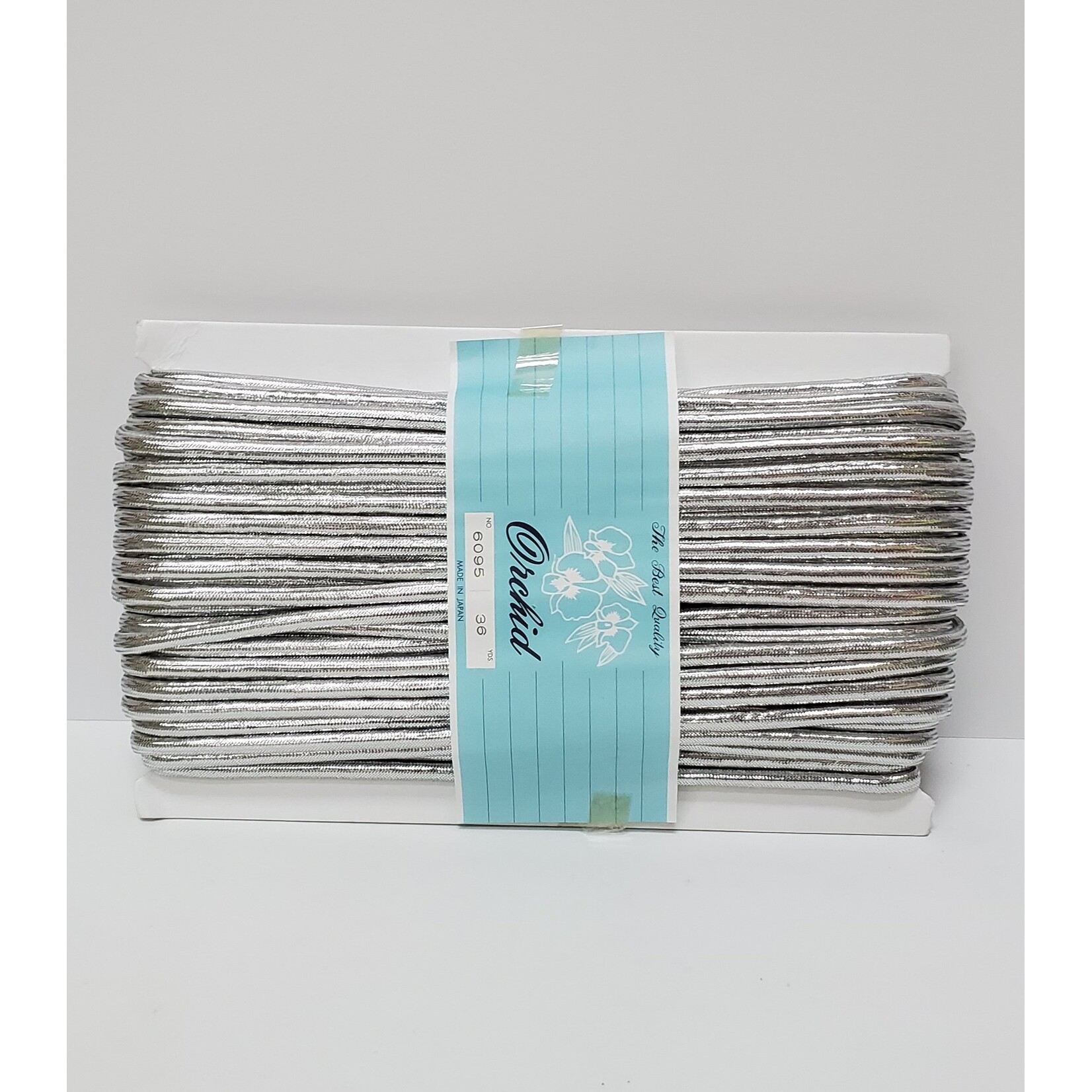 Metallic Yarn Cord Silver 36Yards