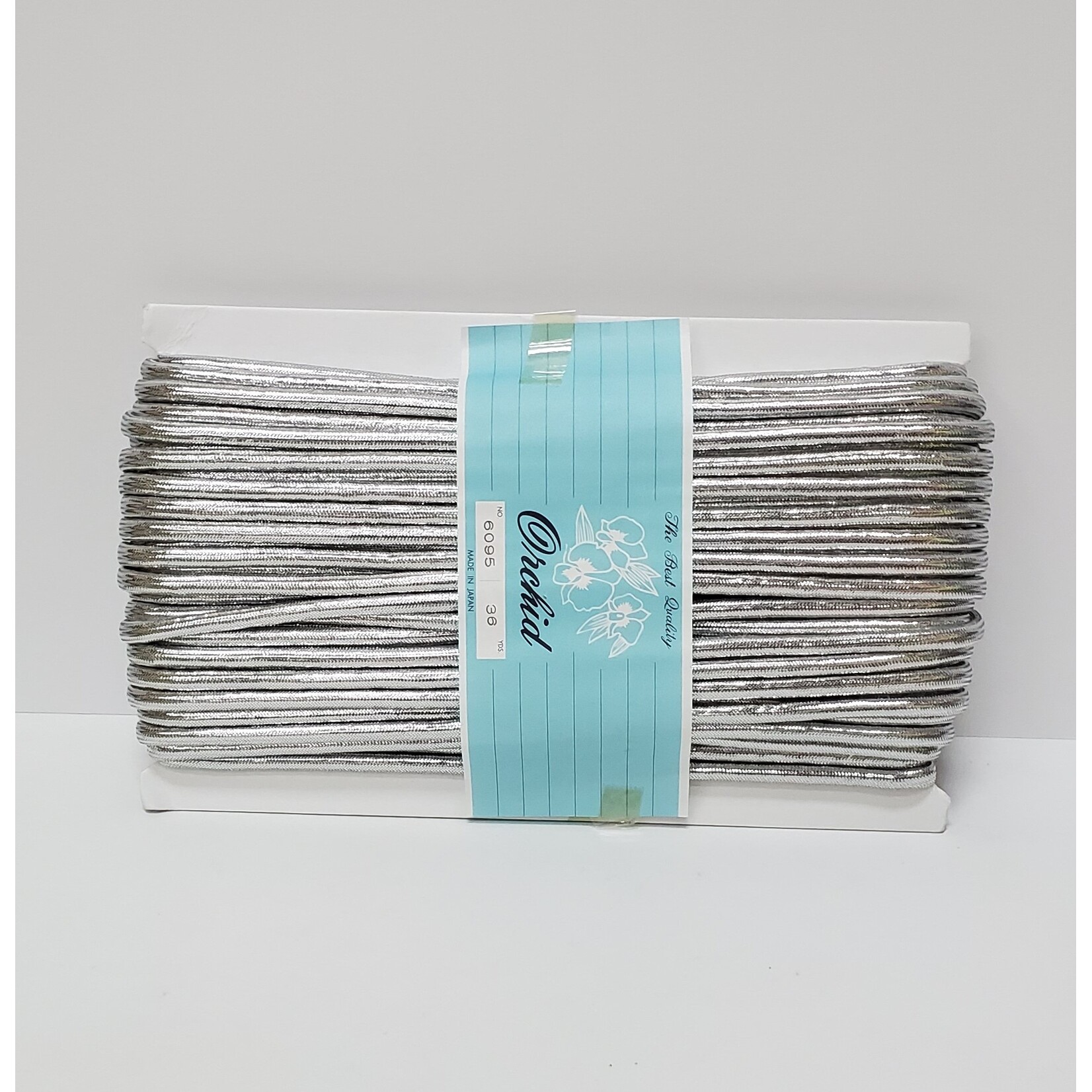 Metallic Yarn Cord Silver 36Yards