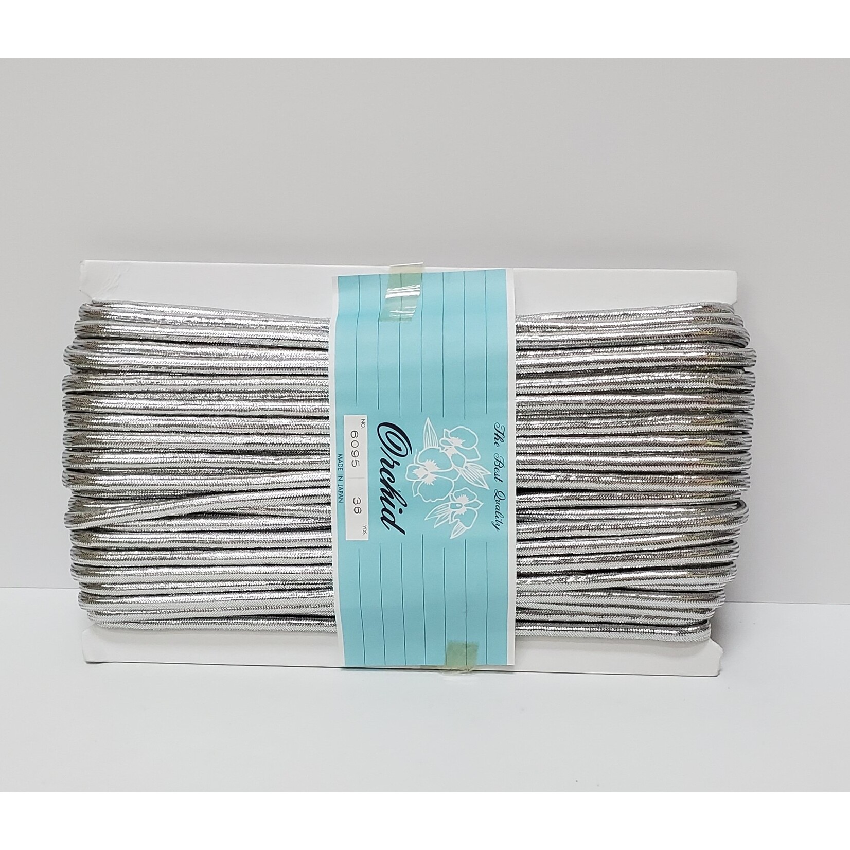 Metallic Yarn Cord Silver 36Yards