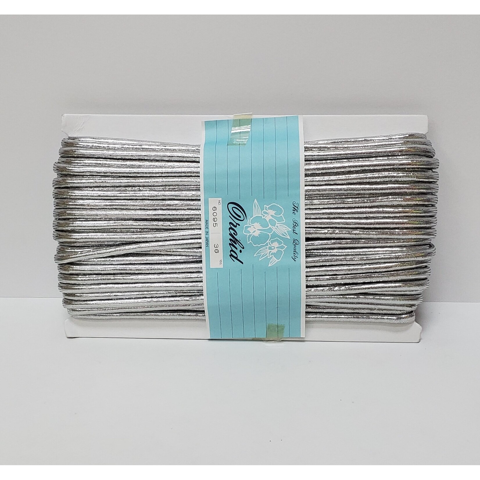 Metallic Yarn Cord Silver 36Yards