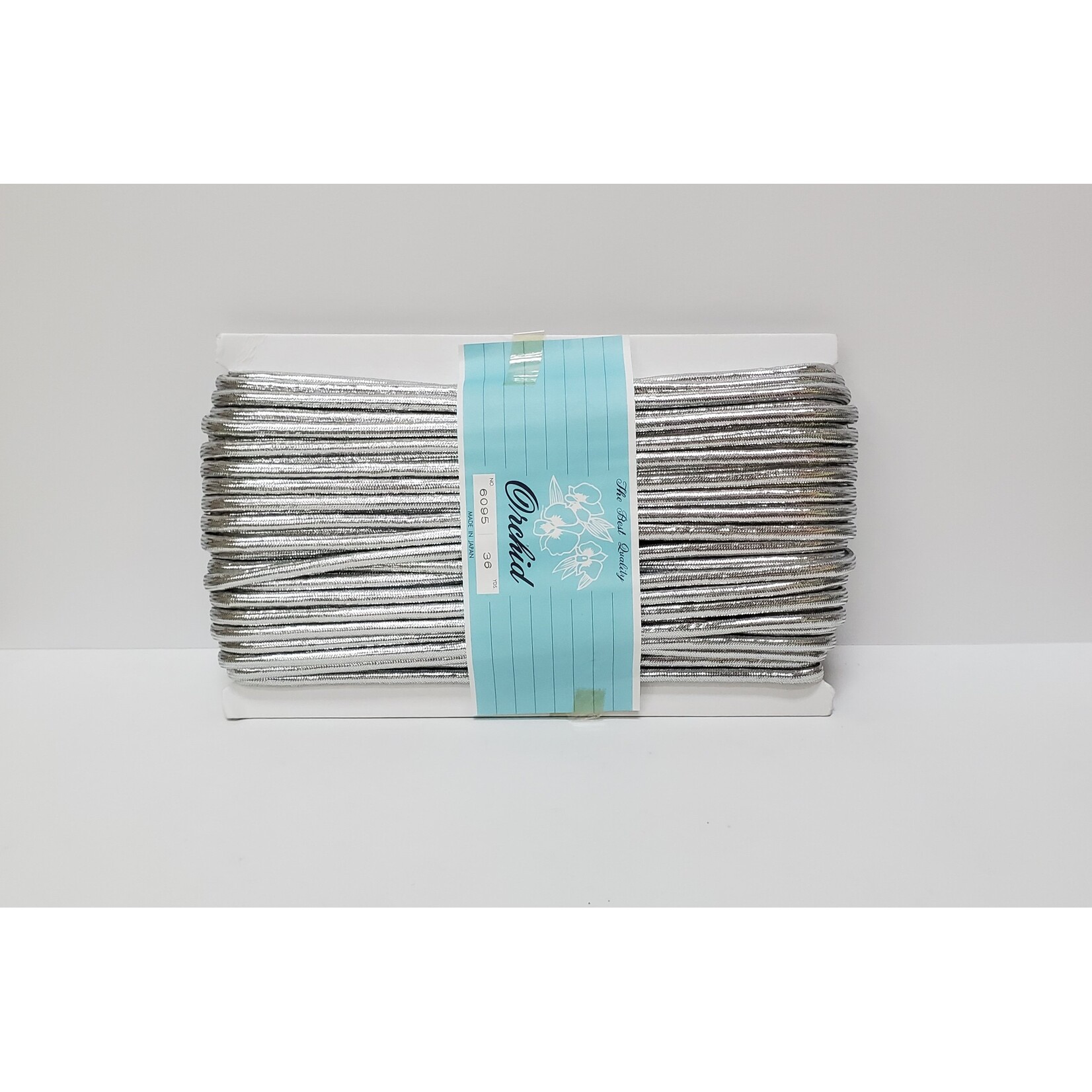 Metallic Yarn Cord Silver 36Yards