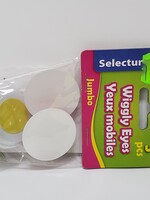 Wiggly Jumbo Eyes Asst Colours 1.5" 5/Bag