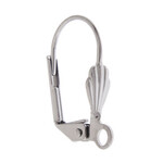 Lever Back Earwire w/Shell Gunmetal (50pcs)