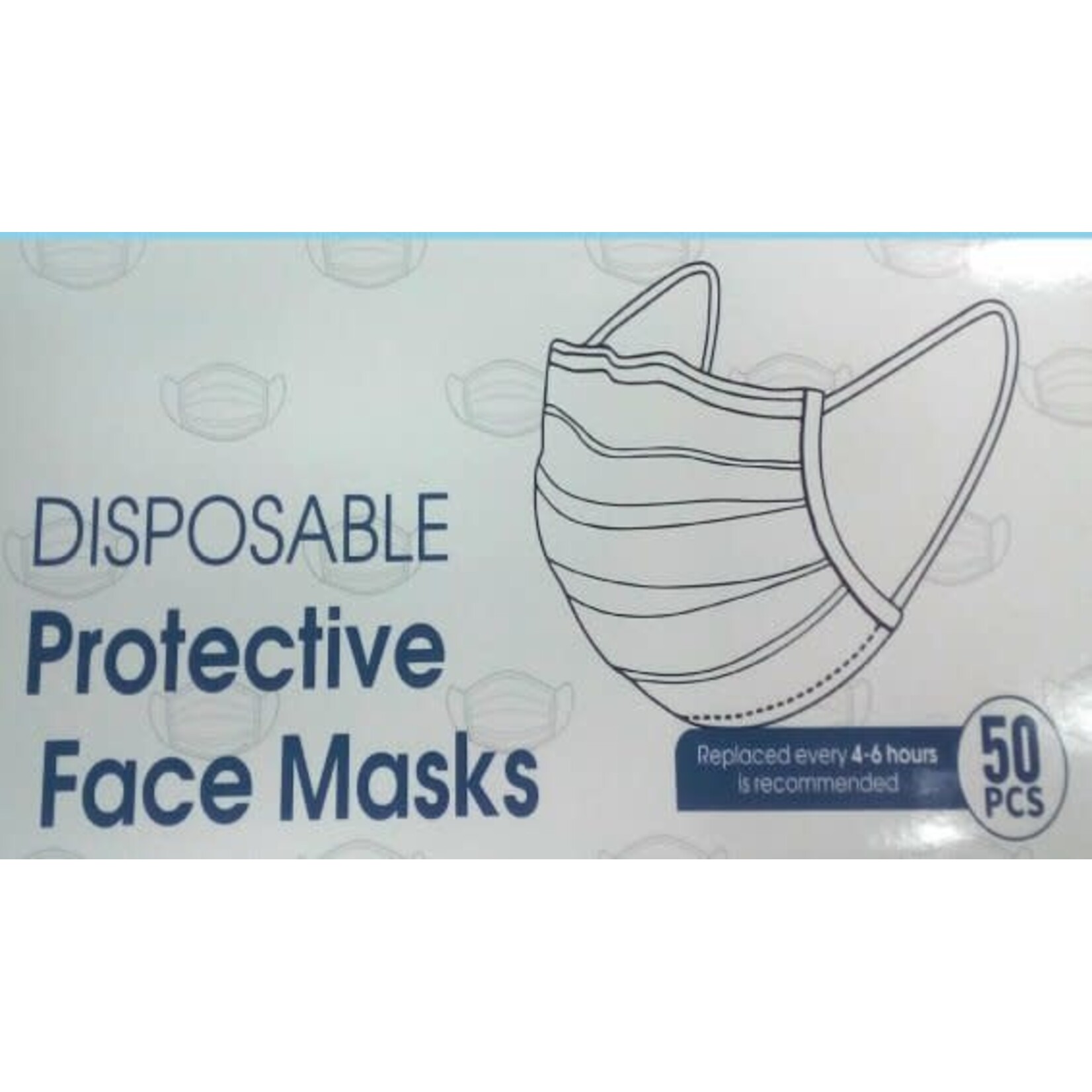 Disposable Protective Face Mask Box (50 Pieces)