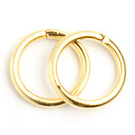 Jump Rings 9mm 16ga - Gold (100 Pieces)