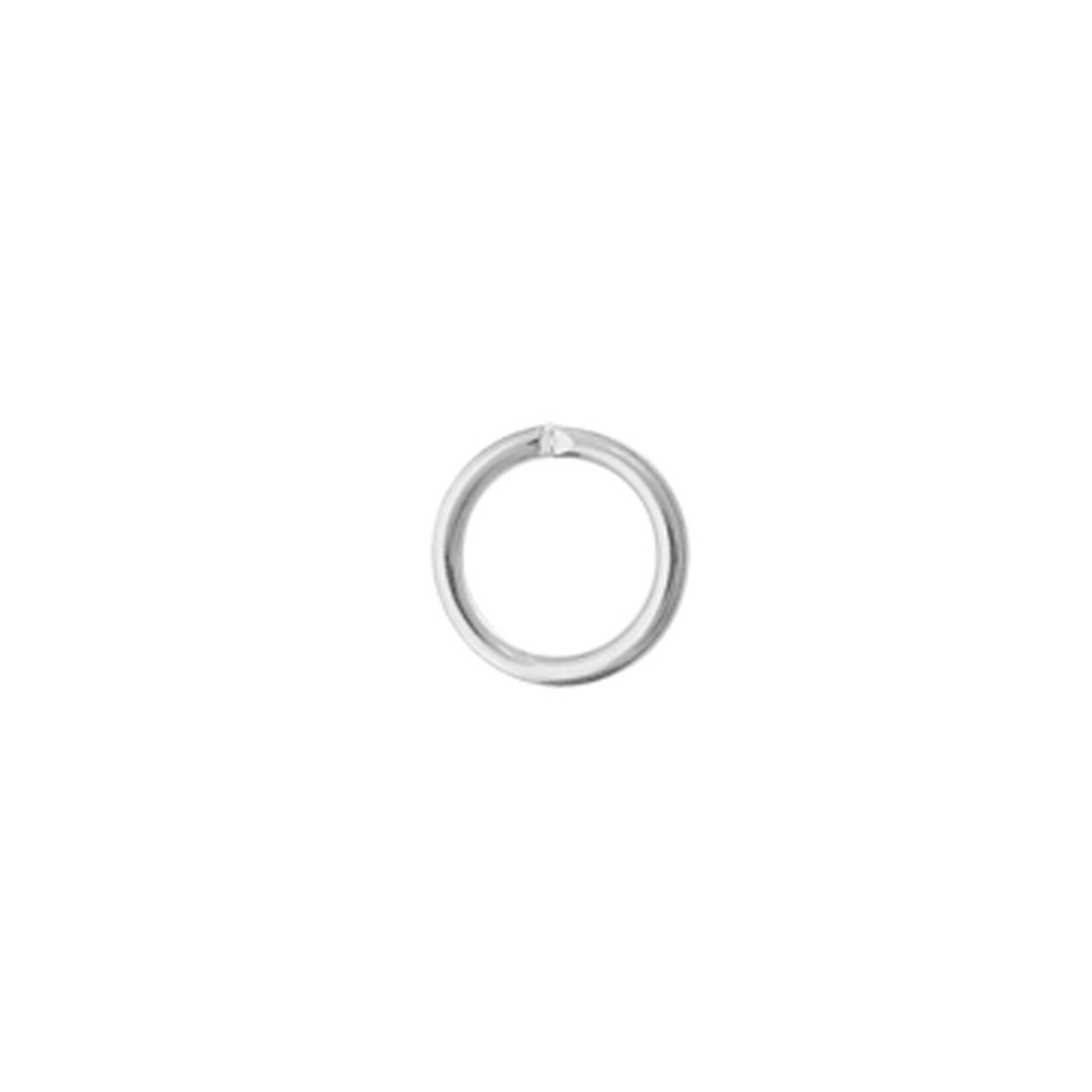 Jump Rings Round Silver 6mm 19ga (100pcs)