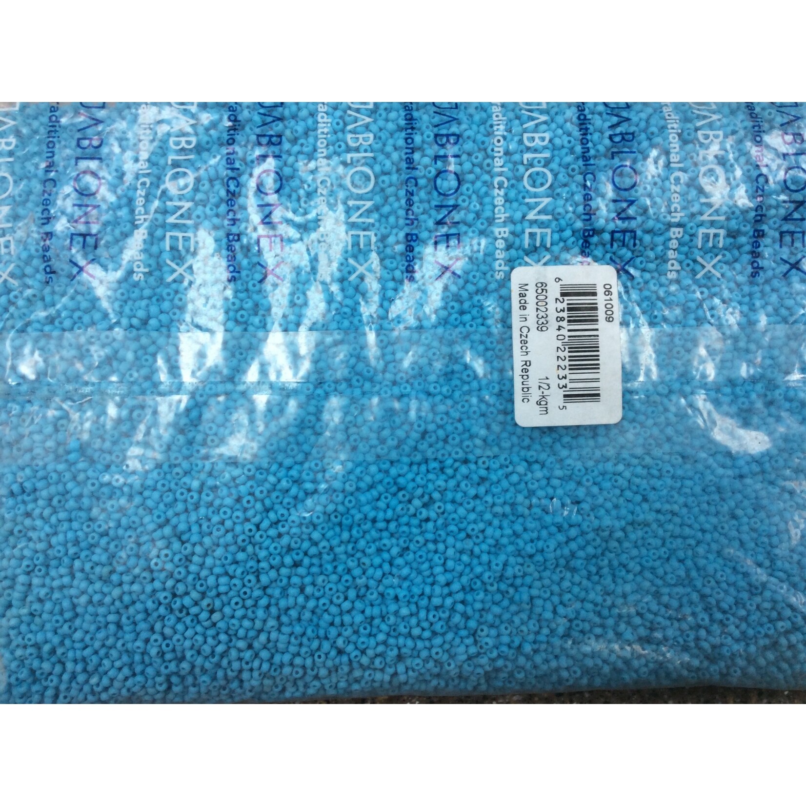 Seedbead (500 grams) Aqua Matte 10/0 Opaque