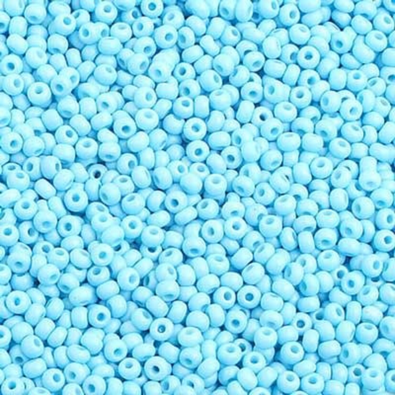 Seedbead (13 grams) Aqua Matte 10/0 Opaque