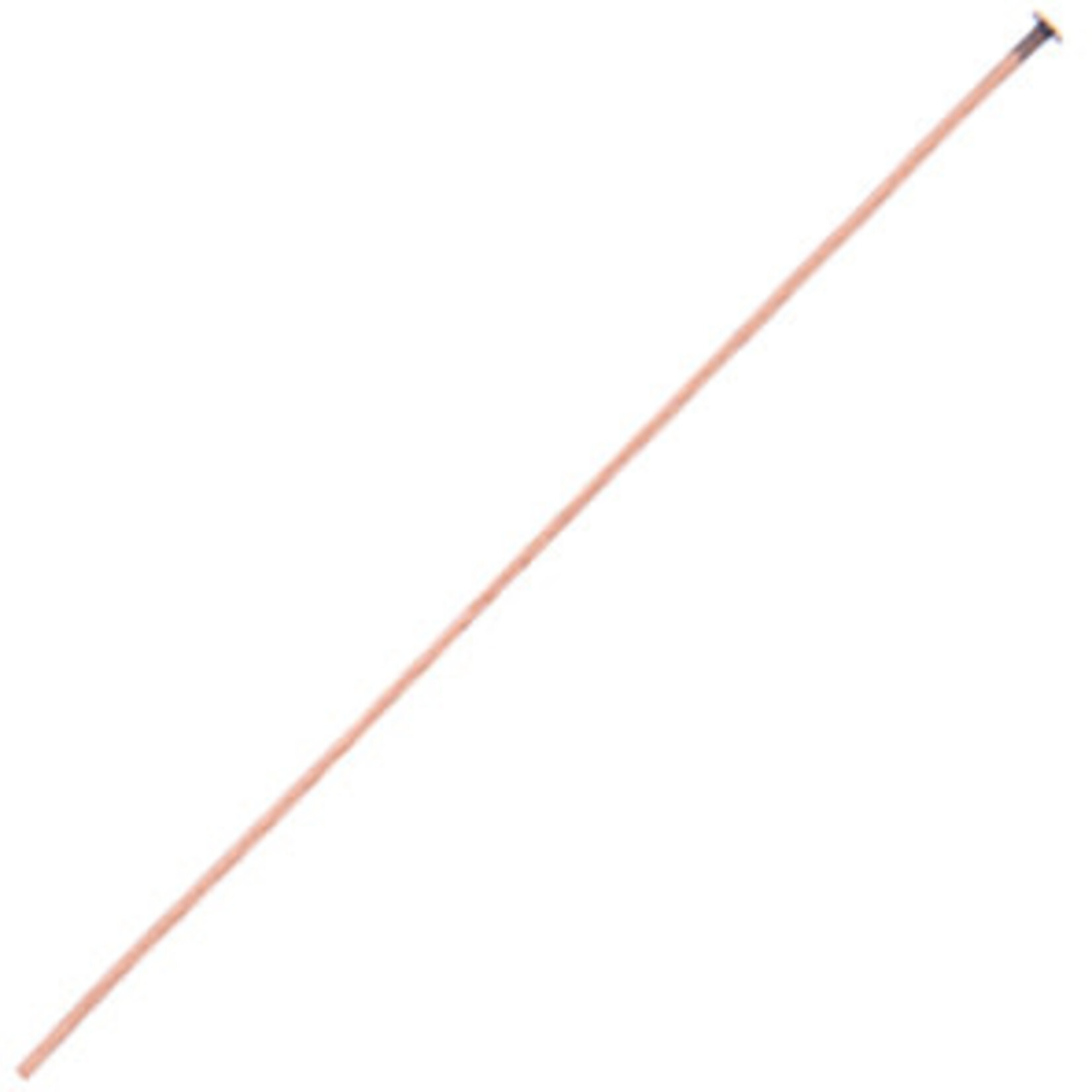 Head Pins (12 pcs) Antique Copper 1 Inch 22ga (.025)