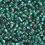 Ponybead (13 grams) Teal Green 6/0 Silverlined